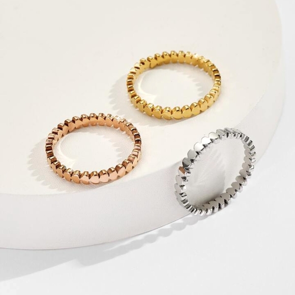 Stainless Steel Three Colors Set of Ring - Picture 3 of 9